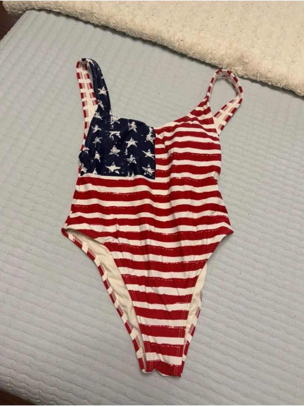 American Flag One-Piece Swimsuit